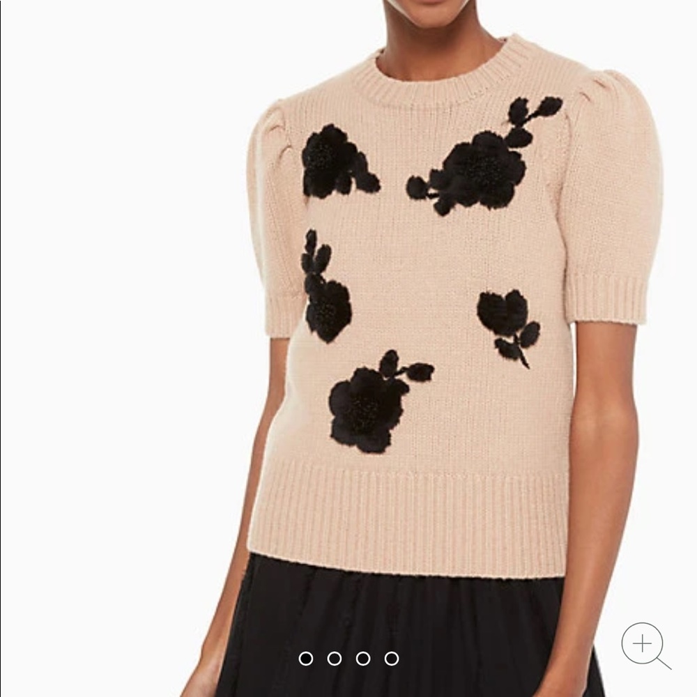Kate Spade Floral Appliqué Sweater